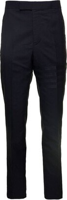 Fit 1 Backstrap Trouser In Engineered 4 Bar Plain Weave Suiting