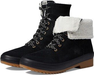 Camp Boot II Suede + Sherpa (Black) Women's Boots