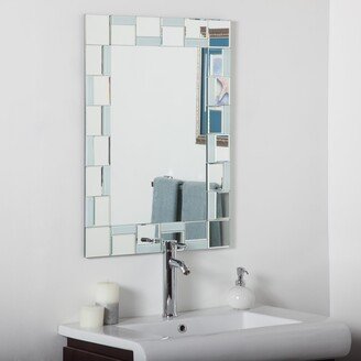 Decor Wonderland Quebec Modern Bathroom Mirror - Silver - 31.5Hx23.6Wx.5D