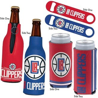 WinCraft La Clippers Three-Piece Can Cooler and Bottle Opener Set