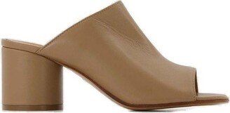 Peep Toe Slip-On Mules-AA