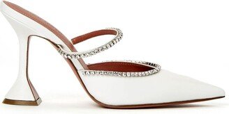 Gilda crystal-embellished 95mm mules