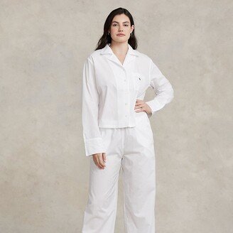 Long-Sleeve Poplin Pajama Set