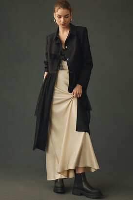 Mare Mare Tulle-Skirted Trench Coat