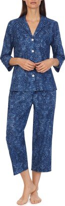 Print Crop Pajamas-AD