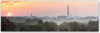 Gregory O'Hanlon 'Morning Fog Over Potomac' Canvas Art - 6 x 19