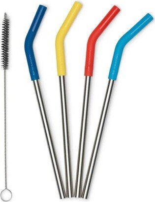 Straw 8mm with Cleaning Brush - 4pk