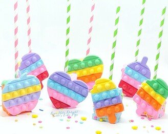 Popping Rice Krispie Treats, 12 Pop It Treats, Individually Wrapped, Birthday Party, Kids Party