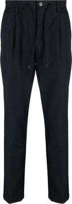 Boggi Milano Drawstring-Waist Tapered Trousers