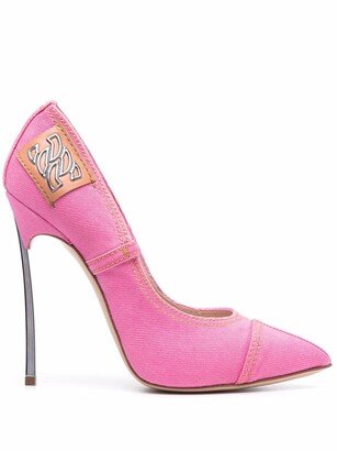 Flora Denim stiletto pumps