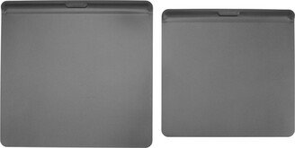 GoodCook AirPerfect Medium and Large 2pk Insulated Nonstick Baking Cookie Sheets Dark Gray