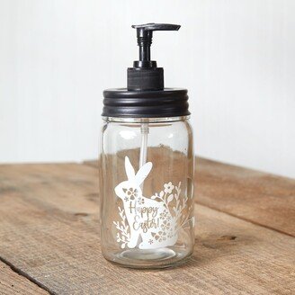 Happy Easter Soap Dispenser - Black/Clear - 3'' dia. x 8''H