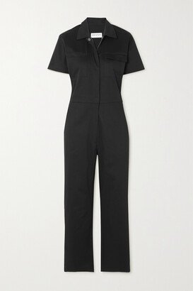 Net Sustain Worker Cotton-blend Twill Jumpsuit - Black