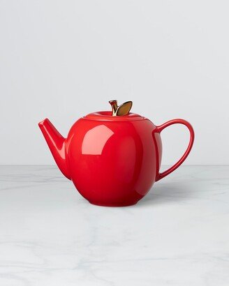 Knock On Wood Apple Teapot