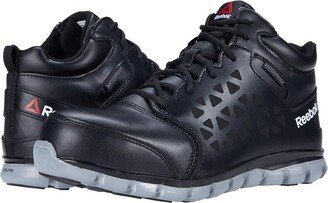 Reebok Work Sublite Cushion Work Mid Comp Toe EH (Black/Grey) Men's Work Boots