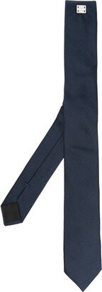 Logo-Plaque Silk Tie