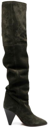 Lage thigh-high boots