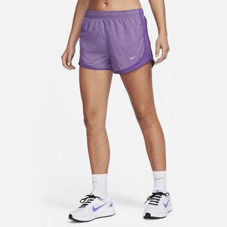 Women's Tempo Brief-Lined Running Shorts in Purple-AA