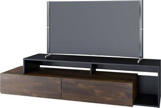 Paisley TV Stand for TVs up to 80 Truffle/Black - Nexera