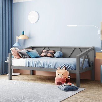 Rasoo Full Size Daybed With Wooden Slats Supports The Elegant Design Adds A Modern And Timeless Style Spark To Any Room