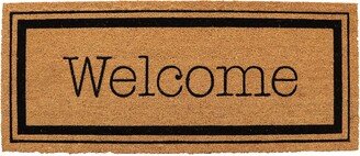 Welcome Extra-Long Front Door Mat Coco Natural 48L x 20W