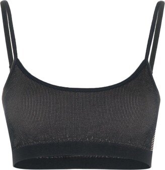 Fine-Ribbed Sports Bra