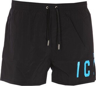 Logo-Printed Drawstring Swim Shorts-AC