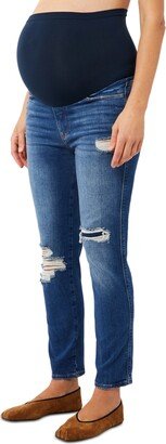 Le Jeanne Secret Fit Belly Ripped Maternity Jeans