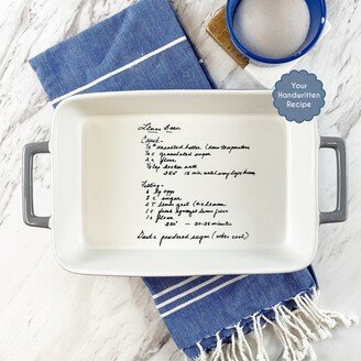 Personalized Casserole Pan | Hand Written Recipe Favorite Recipe Pan Engraved Baking Dish Display Pie Bridal Shower Gift