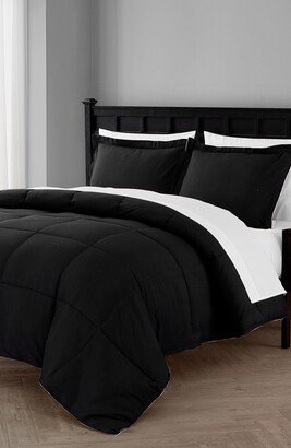 Lincoln Down Alternative Reversible Bed-in-a-Bag Comforter Set