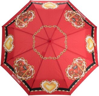 Heart-Print Umbrella