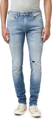 Men's Skinny Max Contrasted and Veined Jeans