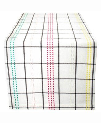 Color Pop Plaid Table Runner 14