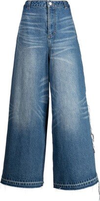 High-Waisted Wide-Leg Jeans-BD