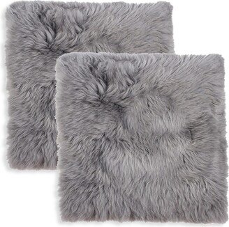 Natural 2-Pack Sheepskin Seat Cover Set