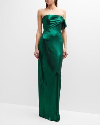 Divina Strapless Column Gown