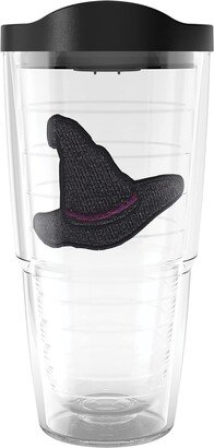 Made in USA Double Walled Halloween Screams and Dreams Insulated Tumbler Cup Keeps Drinks Cold & Hot, 24oz, Witch Hat