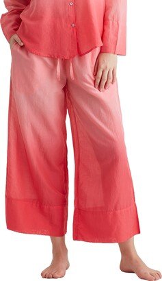 Ombré Wide Leg Cotton Pajama Pants-AA