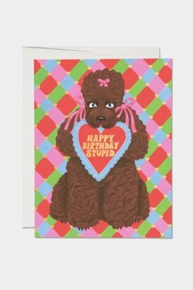 Red Cap Cards Red Cap Birthday Poodle Greeting Card