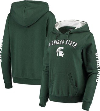 Women's Green Michigan State Spartans Loud and Proud Pullover Hoodie