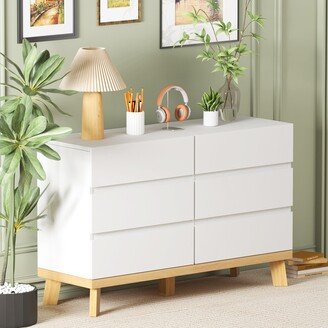 47.24 inch 6-Drawers MDF Storage Cabinet