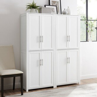 Crosley Furniture Savannah 6-shelf Pantry Storage Cabinets