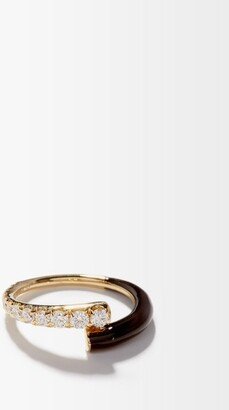 Lola Diamond, Enamel & 18kt Gold Ring