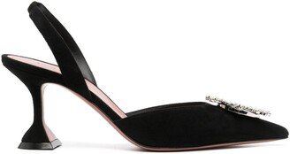 Begum 85mm embellished slingback pumps