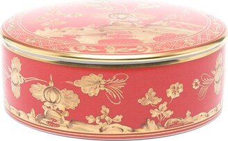 Floral-Print Circular-Design Box