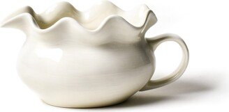 Signature White Ruffle Gravy Boat