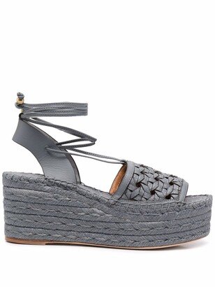 Lace-Up Platform Espadrilles