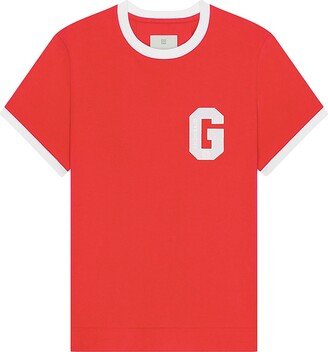 College Slim Fit T-Shirt In Cotton