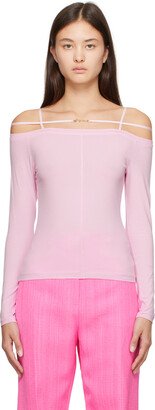 Pink Le Papier 'Le T-Shirt Sierra' Long Sleeve T-Shirt