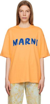 Orange Printed T-Shirt